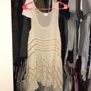 Free People Voile & Lace Trapeze Slip Dress XS